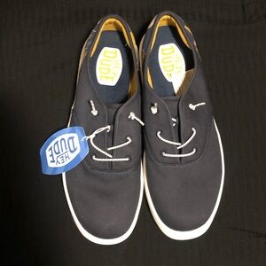 Hey Dude Men's Conway M Desert Shoes, Size 11, Navy/Yellow, 40392-410, EUR-44
